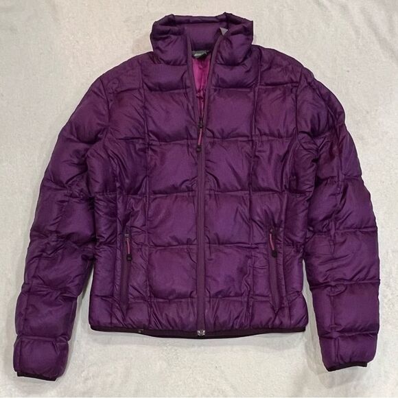 Eddie Bauer Purple Goose Down Puffer Jacket Size Small - Picture 7 of 7